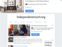 Tablet Screenshot of independentcourt.org